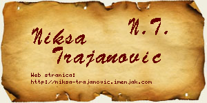 Nikša Trajanović vizit kartica